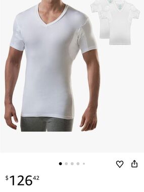 Thompson White V-Neck Men's Undershirt